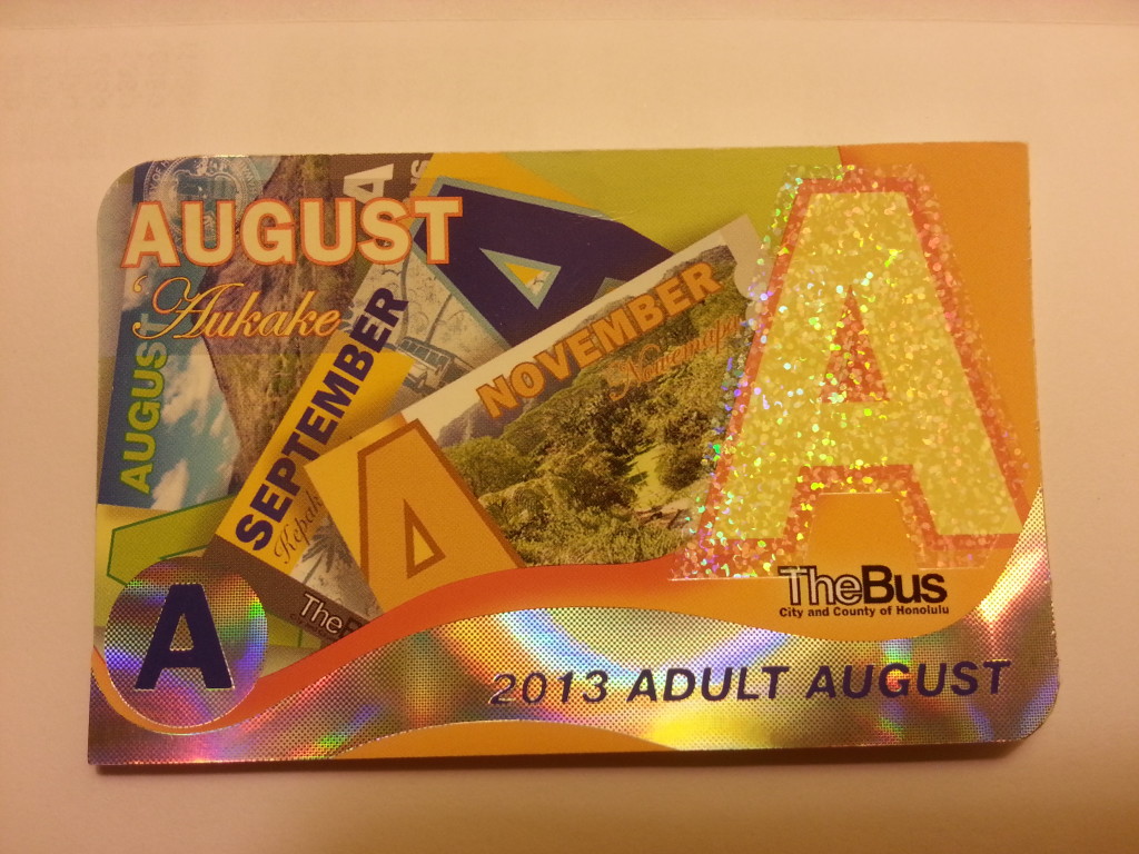 夏威夷旅遊－歐胡島公車月票